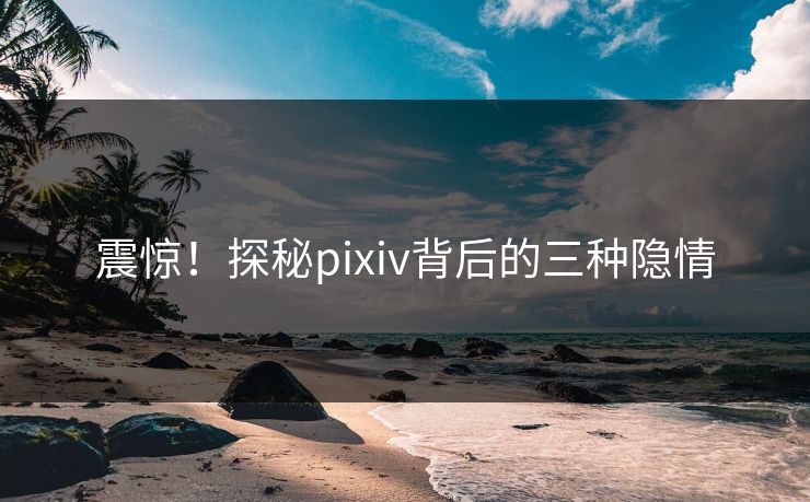 震惊!探秘pixiv背后的三种隐情